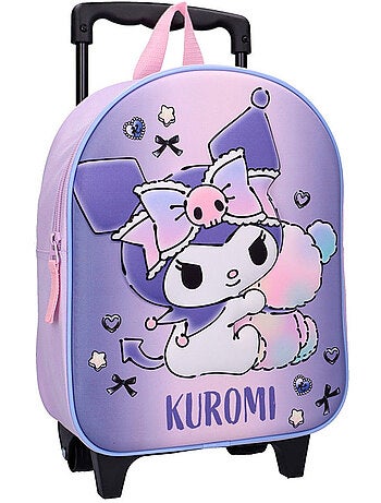 Sac à dos à roulettes – 'Kuromi' – 3D 32 CM maternelle