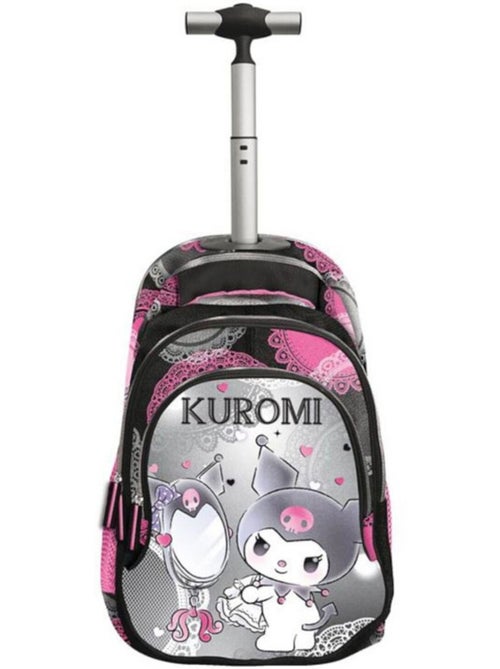 Sac à dos à roulettes 'Kuromi' 44 cm à poches zippées – La boutique des toons - Kiabi