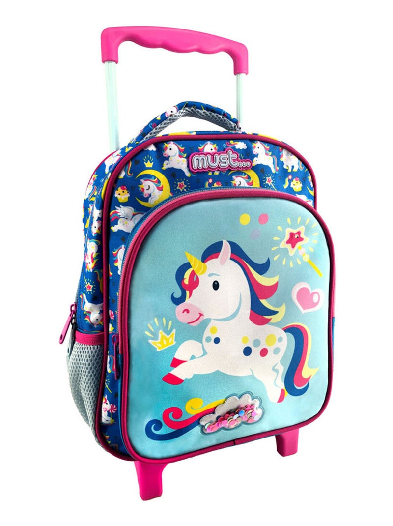 Sac à dos à roulettes Licorne - Design ergonomique - Must Multicolore - Kiabi