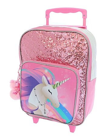 Sac à dos à roulettes Licorne - Design girly - JCB