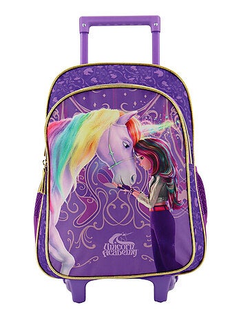 Sac à dos à roulettes Licorne - Motif fantaisie - L'école des licornes