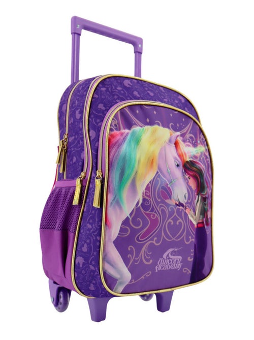 Sac à dos à roulettes Licorne - Motif fantaisie - L'école des licornes - Kiabi