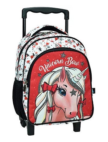 Sac à dos à roulettes Licorne Love 31 CM - GRM - Trolley maternelle