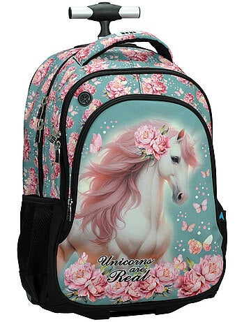 Sac à dos à roulettes Licorne 'Unicorns are Real' 48 cm – La boutique des toons