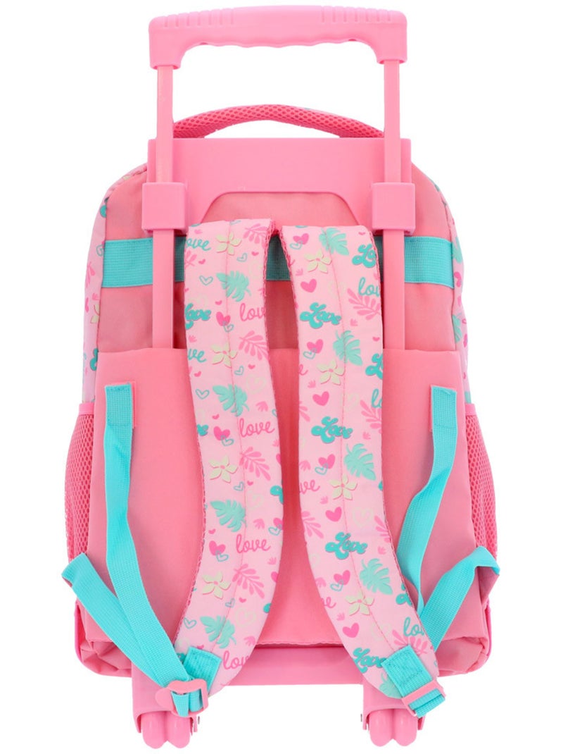 Sac à dos à roulettes Lilo et Stitch 43 cm 29 L avec 2 compartiments Rose - Kiabi