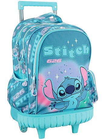 Sac à dos à roulettes Lilo et Stitch 46 cm en polyester