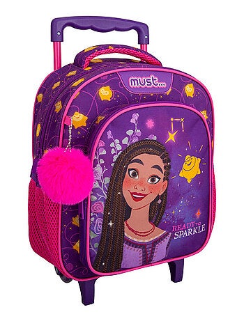 Sac à dos à roulettes maternelle - Disney Asha Wish - Compact