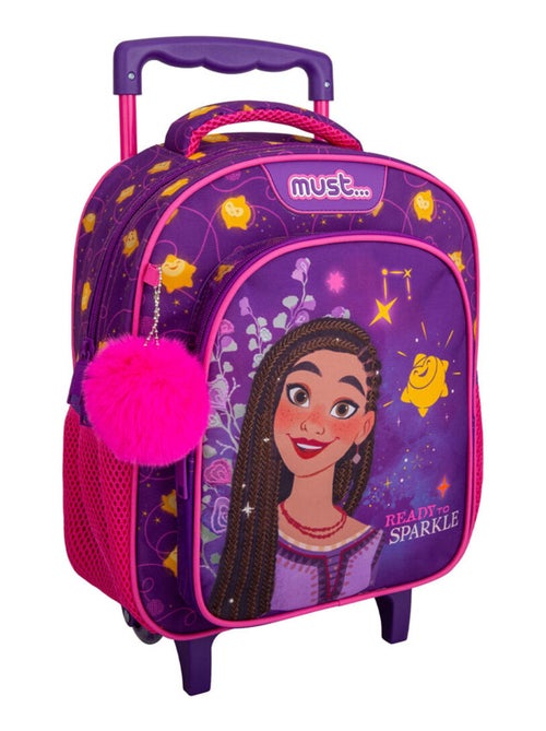 Sac à dos à roulettes maternelle - Disney Asha Wish - Compact - Kiabi