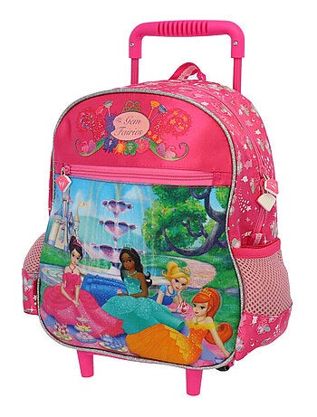 Sac à dos à roulettes maternelle - Princesse Fairies - Fille