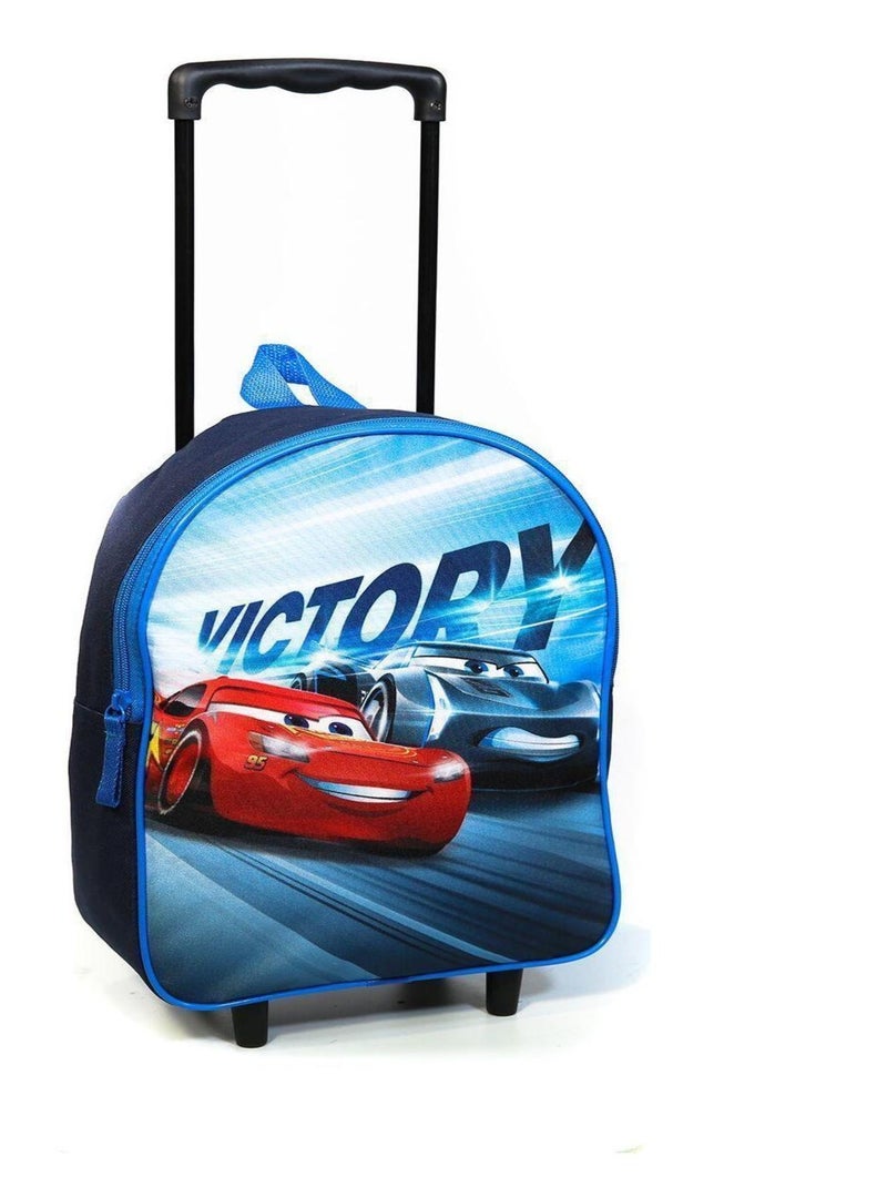 Sac à dos à roulettes maternelle 31 cm Disney Cars Bleu marine Bagtrotter Bleu - Kiabi
