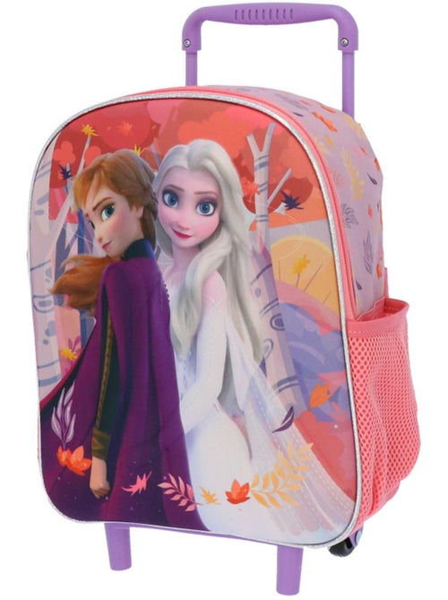 Sac à dos à roulettes maternelle 3D imprimé La reine des neiges - Kiabi Sac à dos à roulettes maternelle 3D imprimé La reine des neiges - Kiabi