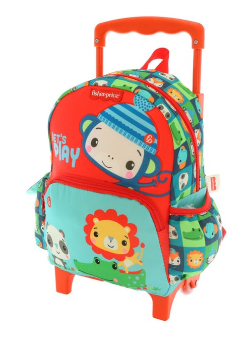 Sac à dos à roulettes maternelle Animaux Fisher Price 30 CM - Kiabi