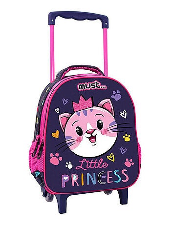 Sac à dos à roulettes maternelle Chat Little Princess - Trolley - Compact - Little Princess