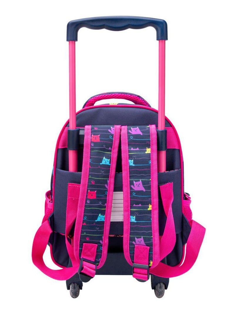 Sac à dos à roulettes maternelle Chat Little Princess - Trolley - Compact - Little Princess Rose - Kiabi