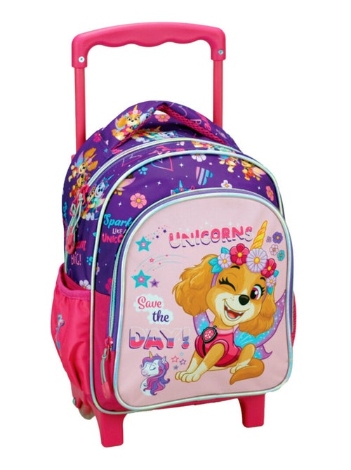 Sac à dos à roulettes maternelle Pat Patrouille Skye 30 CM Trolley Fille - Kiabi