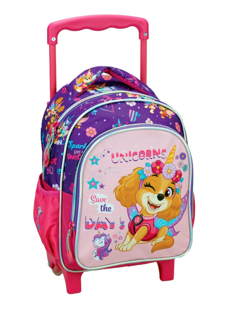 Sac à dos à roulettes maternelle Pat Patrouille Skye 30 CM Trolley