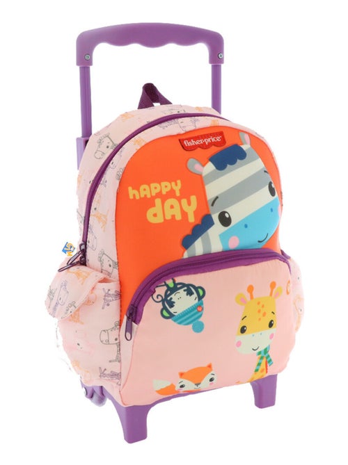 Sac à dos à roulettes maternelle Zèbre Fisher Price 30 CM - Kiabi