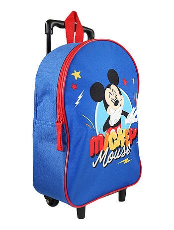 Sac à dos à roulettes Mickey Bleu - Bagtrotter