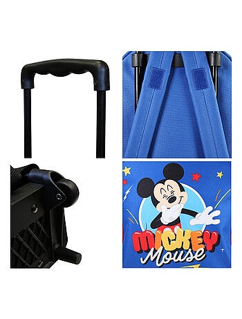Sac à dos à roulettes Mickey Bleu - Bagtrotter