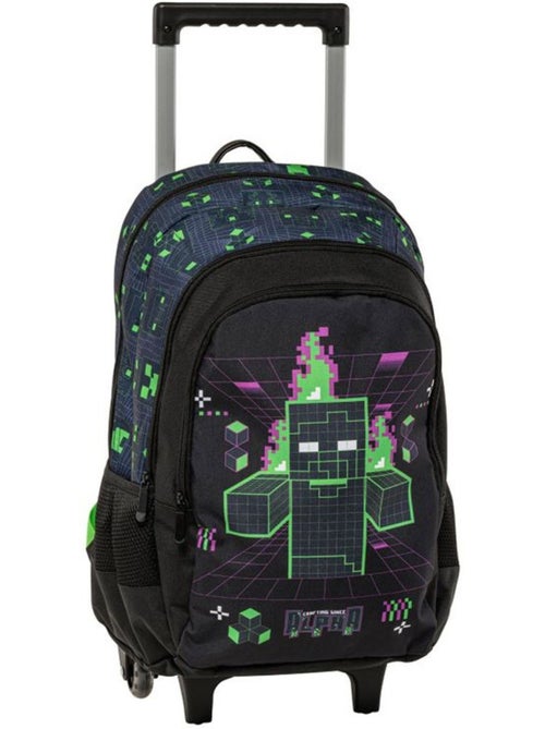 Sac à dos à roulettes 'Minecraft' 44 cm – zombies et squelette MINECRAFT - Kiabi Sac à dos à roulettes 'Minecraft' 44 cm – zombies et squelette MINECRAFT - Kiabi