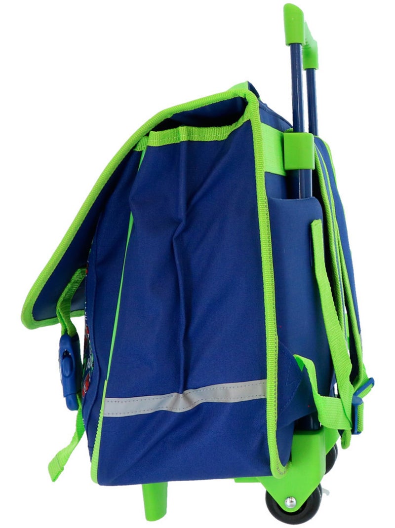 Sac à dos à roulettes Minecraft Creeper Boom 41 cm avec 2 roues Bleu - Kiabi