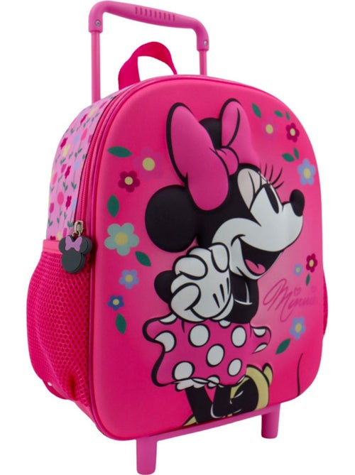 Sac à dos à roulettes Minnie avec motif 3D et panneau moulé - Kiabi Sac à dos à roulettes Minnie avec motif 3D et panneau moulé - Kiabi