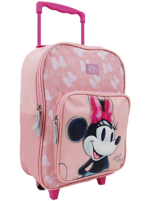 Sac à Dos à Roulettes Minnie motif nœuds pour l'école primaire39 CM - Kiabi