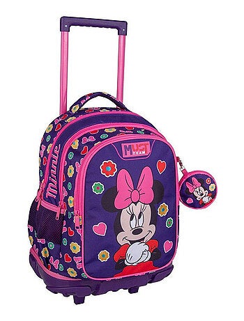 Sac à dos à roulettes Minnie Mouse - Trolley scolaire Must