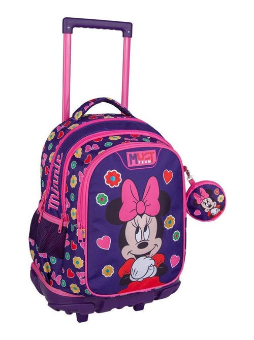 Sac à dos à roulettes Minnie Mouse - Trolley scolaire Must - Kiabi
