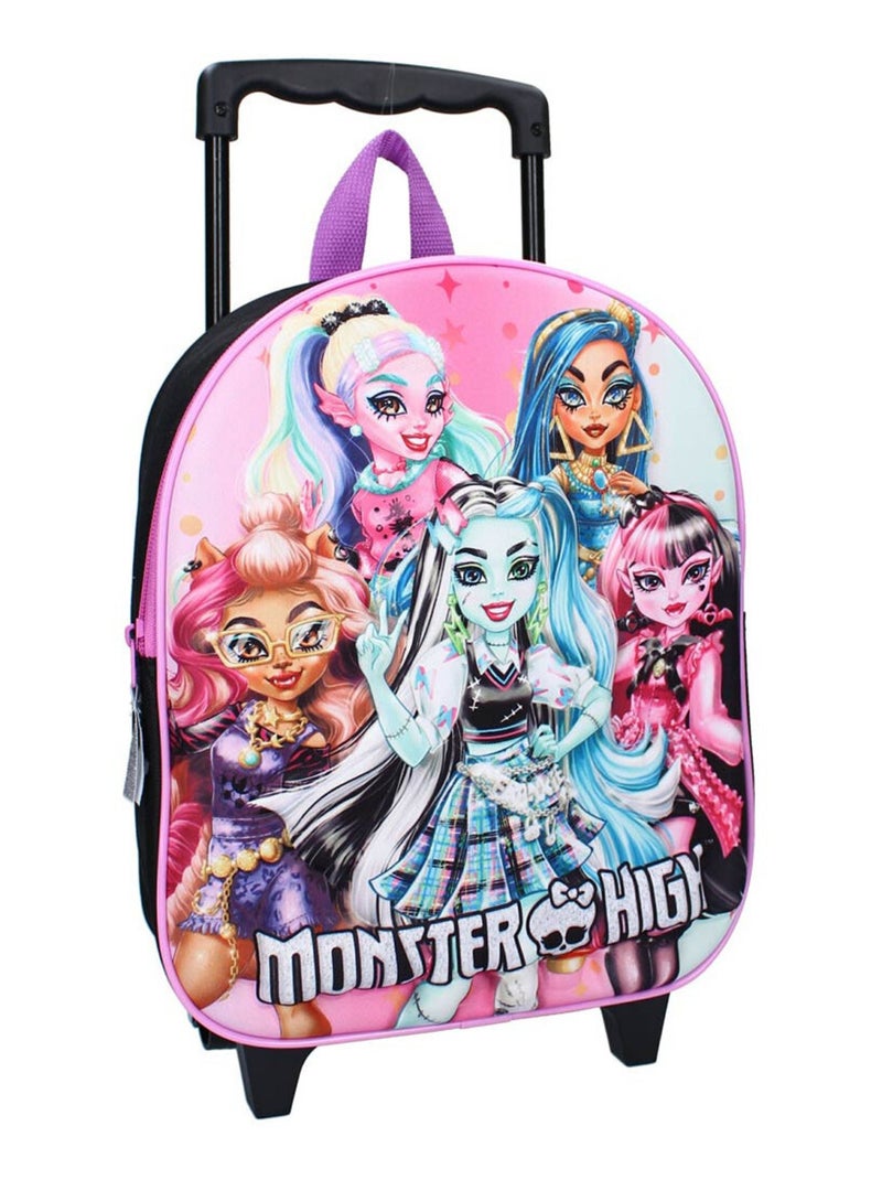 Sac à dos à roulettes Monster High The Boo Crew 3D 32 CM - Maternelle Multicolore - Kiabi