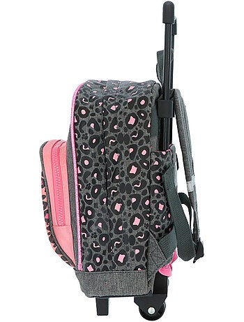 Sac à dos à roulettes motif léopard La boutique des toons
