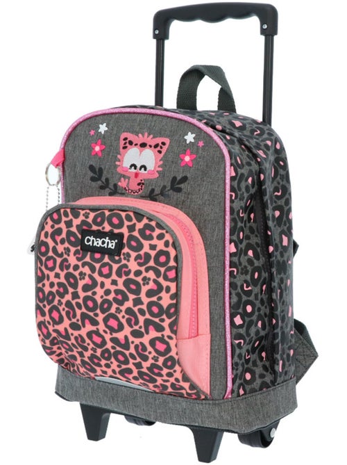 Sac à dos à roulettes motif léopard La boutique des toons - Kiabi