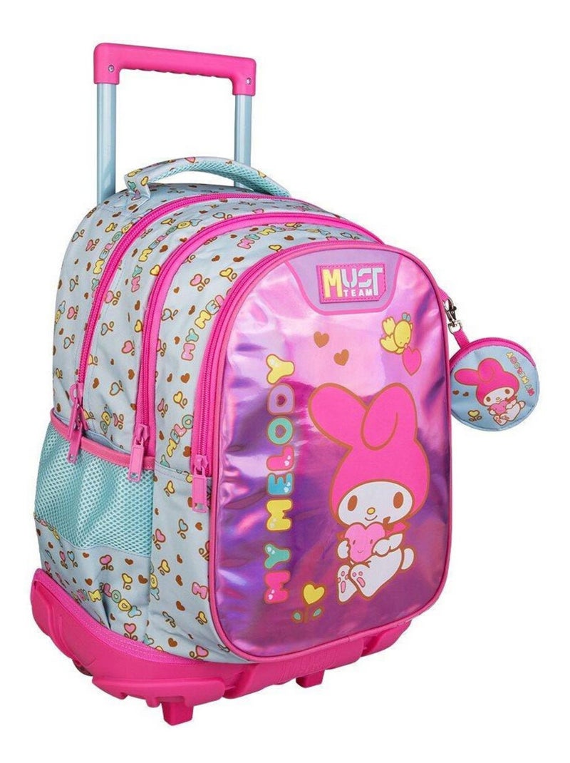 Sac à dos à roulettes My Melody 45 CM Trolley - Hello Kitty Rose - Kiabi