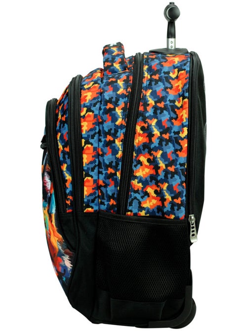 Sac à Dos à Roulettes NO FEAR Loup Colors 48 CM - Trolley Scolaire - Kiabi