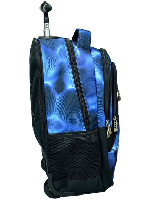 Sac à Dos à Roulettes No Fear Loup Flash 48 CM - Trolley scolaire - Kiabi