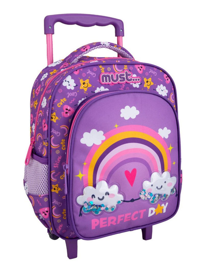 Sac à dos à roulettes Perfect Day Must 31 CM Trolley - Maternelle Rose - Kiabi