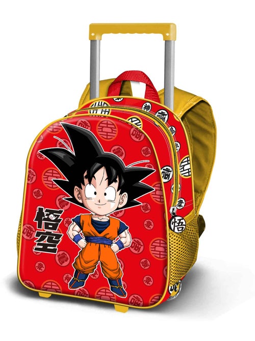 Sac à dos à Roulettes Petit - Dragon Ball Kintoun - Rouge - Taille Unique - Kiabi