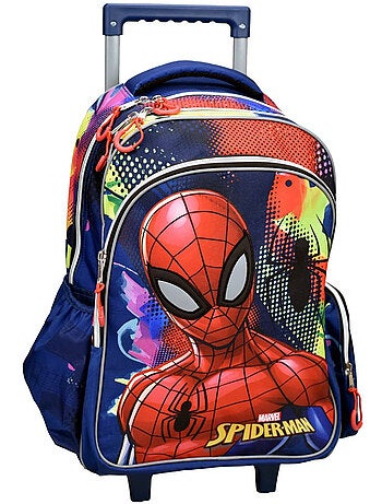 Sac à dos à roulettes polyester motif Spider-Man Spiderman