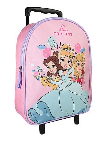 Sac à dos à roulettes Princesses Disney rose - Bagtrotter