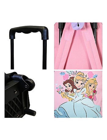 Sac à dos à roulettes Princesses Disney rose - Bagtrotter