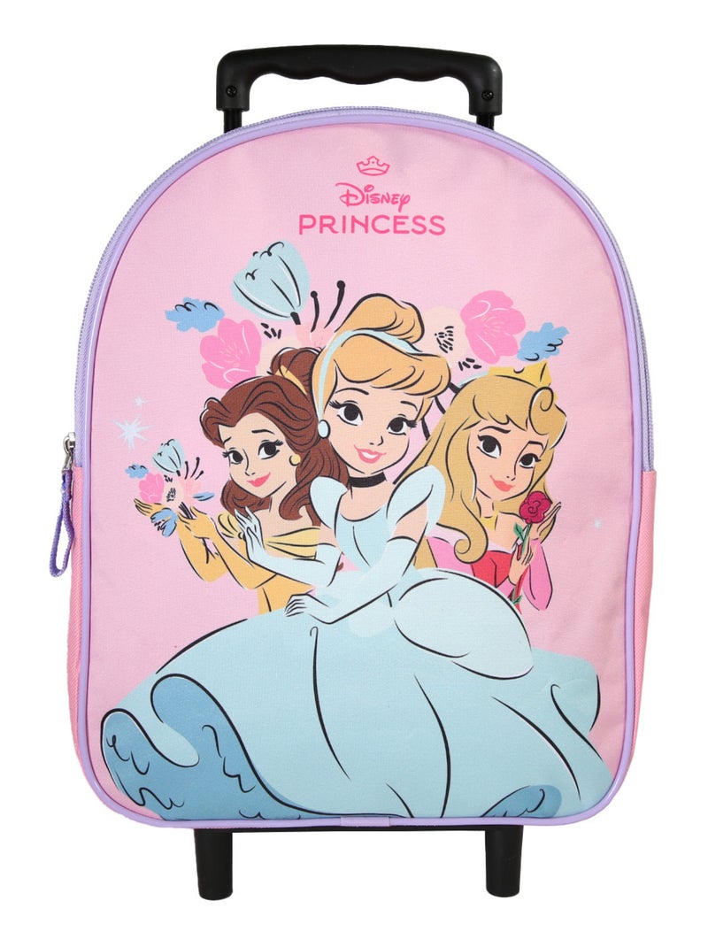 Sac à dos à roulettes Princesses Disney rose - Bagtrotter Rose - Kiabi