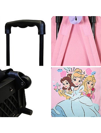 Sac à dos à roulettes Princesses Disney rose - Bagtrotter