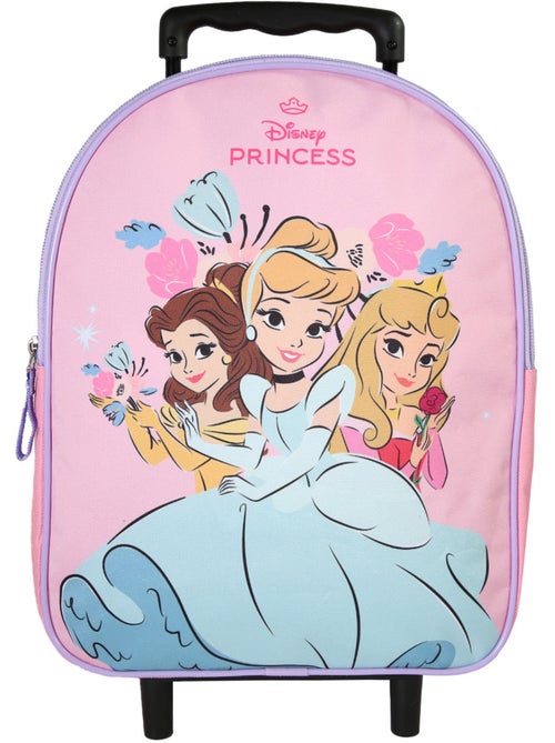 Sac à dos à roulettes Princesses Disney rose - Bagtrotter - Kiabi