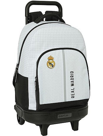 Sac à Dos à Roulettes Real Madrid Black & White 45 CM - Trolley scolaire