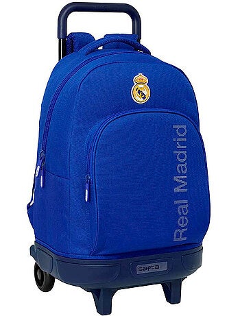 Sac à dos à roulettes real madrid imprimé 45 cm poignée télescopique 22 l