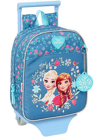 Sac à dos à roulettes Reine des neiges avec sac amovible 4 roues 22x10x27 cm