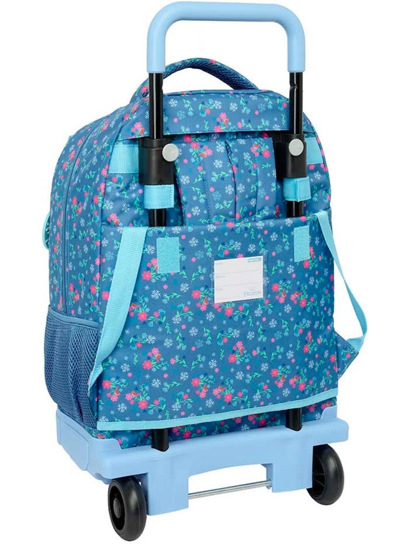 Sac à dos à roulettes Reine des Neiges Sisters 2 roues 22 L textile imprimé Bleu - Kiabi