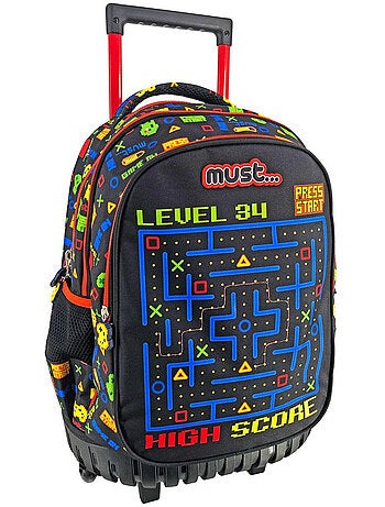 Sac à dos à roulettes rétro gaming CMP Level 34 3 compartiments zippés