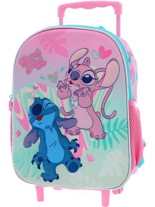 Sac à dos à roulettes rigide 3D Stitch & Angel 36 cm Lilo et Stitch - Kiabi Sac à dos à roulettes rigide 3D Stitch & Angel 36 cm Lilo et Stitch - Kiabi
