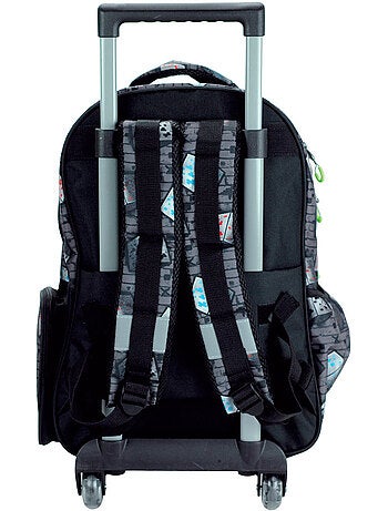 Sac à dos à roulettes roulettes Minecraft Creeper 46 cm 2 compartiments Metro Art